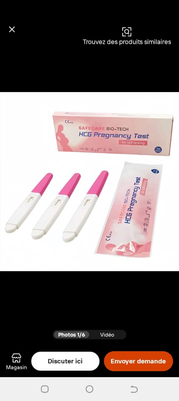 Test de Grossesse HCG Safecare Bio-Tech – Détection Rapide et Fiable